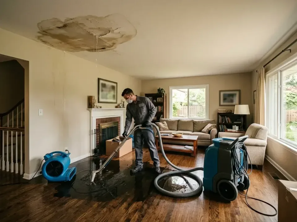 attic-pipe-burst-ceiling-drip-008 — frequently asked questions, Water Damage Restoration & Carpet Care in South Lyon, MI